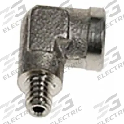 LEGRIS Metal Pipe Elbow: 90° Elbow, 5 mm x 5 mm, Female Threaded x Male Metric Threaded - Threaded Medium-Pressure Pipe Fittings
