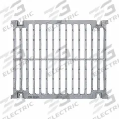 ZURN Grate: C, Rectangular, Slotted, 16 1/4 in Overall Wd, 20 in Overall Lg, 2 1/8 in Overall Ht (MPN P874-12-GDC). Key specifications — Color: Gray; Brand: ZURN; Finish: Galvanized; Grate Surface Type: Slotted.