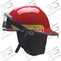 BULLARD Fire Helmet: Red, Polyetherimide, Modern Rear Brim, Chin Strap (MPN PXSRDGFP2). Key specifications — Color: Red; Chin Strap: Yes; Brand: BULLARD; Shell Material: Polyetherimide; Style: Modern Rear Brim; Suspension: Standard Sure-Lock(R) Ratchet Headband.