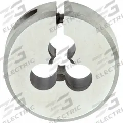 CLE-LINE Round Threading Die: #10-24 UNC, 1 in OD, Adj, High Speed Steel (MPN C65792)