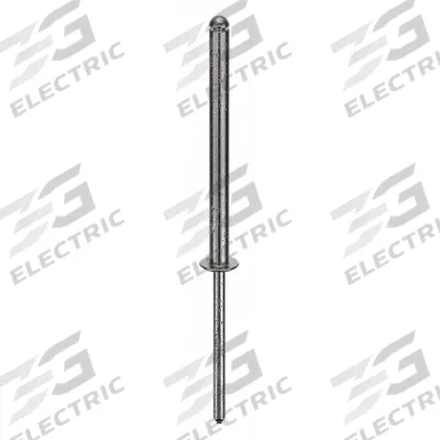 STANLEY Blind Rivet,2 3/5 in L,1/8 in dia,PK100: Inch, 2 19/32 in Overall Lg, 13/32 in Body Lg - Domed-Head Blind Rivets