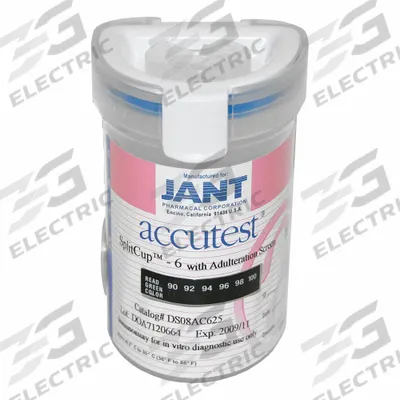ACCUTEST Drug Test Cup: 25 Tests, AMP/COC/MET/OPI/Oxidants/PCP/Specific Gravity/THC Plus pH - Drug Testing Kits