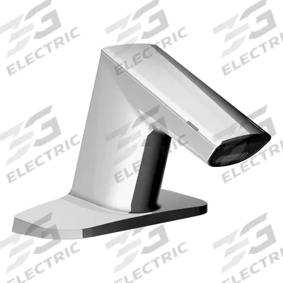SLOAN Bathroom Sensor Faucet: BASYS, Cast Zinc, Chrome Finish, Single-Post, Battery - Single-Post Sensor Bathroom Faucets