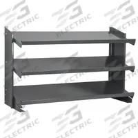 AKRO-MILS Bench Pick Rack: 36 in x 12 in x 25 in, 1 Sided, 0 Bins, 3 Shelves (MPN APRBENCH). Key specifications — Includes Bins: No; Frame Color: Gray; Frame Material: Steel; Brand: AKRO-MILS.