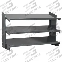 AKRO-MILS Bench Pick Rack: 36 in x 12 in x 25 in, 1 Sided, 0 Bins, 3 Shelves (MPN APRBENCH). Key specifications — Includes Bins: No; Frame Color: Gray; Frame Material: Steel; Brand: AKRO-MILS.