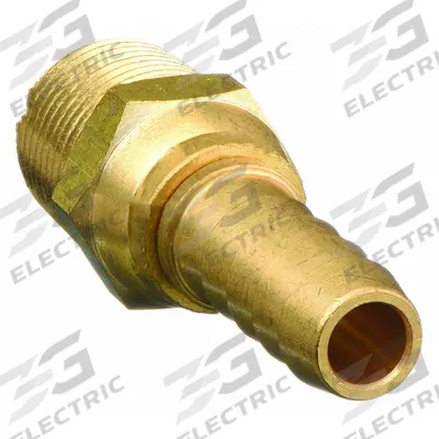 APPROVED VENDOR Barbed Hose Fitting: For 3/8 in Hose I.D., NPSM x Hose Barb, Male x Male - Brass Multipurpose (Air, Water, Chemical) Rigid Barbed Hose Fittings