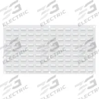 AKRO-MILS Louvered Panel: 20 in x 36 in x 5/16 in, 1 Sides, 0 Bins, White (MPN 30636TEXWHT). Key specifications — attr38851: White; attr38864: Powder Coated; attr38845: AKRO-MILS.