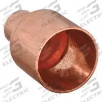 STREAMLINE Sweat Fitting Adapter: 5/8 in CTS x 3/8 in CTS, FTG x Cup, No Center Stop, Wrot Copper (MPN W 01321)
