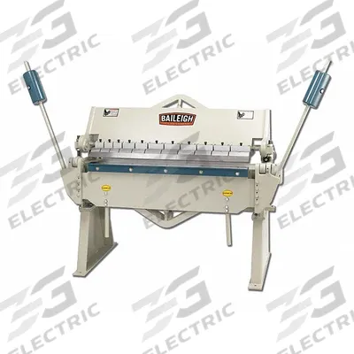 BAILEIGH INDUSTRIAL Sheet Metal Brake: Hand Lever : Top Edge Actuation + Finger, Angle Gauge - Manual Box & Pan Brakes