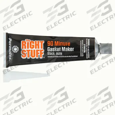 PERMATEX Gasket Sealant: The Right Stuff, 3 oz, Tube, Black - Oil-Resistant RTV Gasket Makers