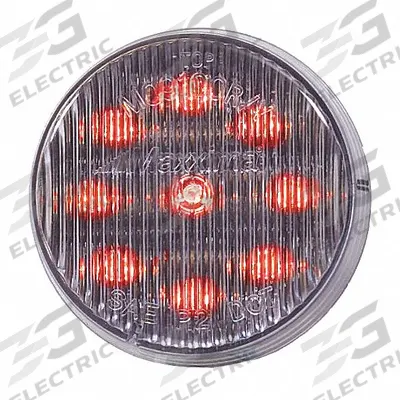 MAXXIMA Clearance Marker Light: Clearance Light, LED, Round, Surface Mount, Red - Clearance Lights
