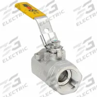 APPROVED VENDOR Manual Two-Way Ball Valve: 1 in, 316 Stainless Steel, Straight Valve Body, Two-Piece (MPN 06Q221N06010). Key specifications — Brand: APPROVED VENDOR; Handle: Locking Lever.