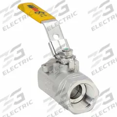 APPROVED VENDOR Manual Two-Way Ball Valve: 1 in, 316 Stainless Steel, Straight Valve Body, Two-Piece (MPN 06Q221N06010). Key specifications — Brand: APPROVED VENDOR; Handle: Locking Lever.