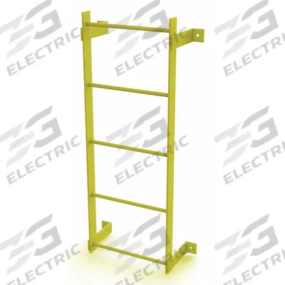 TRI-ARC Ladder,Steel,Standard Fixed,5-Rung: 5 ft Overall Ht, 25 in Overall Wd, Steel - Fixed Ladders
