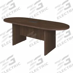 REGENCY Conference Table: Oval, Laminate/Melamine, Neo Walnut, 71 in Overall Lg, 35 in Overall Wd (MPN LCTRT7135NW). Key specifications — attr987891: Slab Leg; attr987894: Laminate; attr987867: PVC; attr987857: REGENCY; attr987872: Melamine.