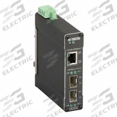 RED LION Ethernet Switch: Unmanaged, DIN Rail, 1 Ports, RJ45, IP30 (MPN 1003GX2-B). Key specifications — Port Type: RJ45; Manufacturer Part Number: 1003GX2-B; Brand: RED LION; Features: Full Wire Speed Communications; IP Rating: IP30; Maximum Input Voltage: 30V DC; Mounting Location: DIN Rail; Network Interface: 6 gbps.