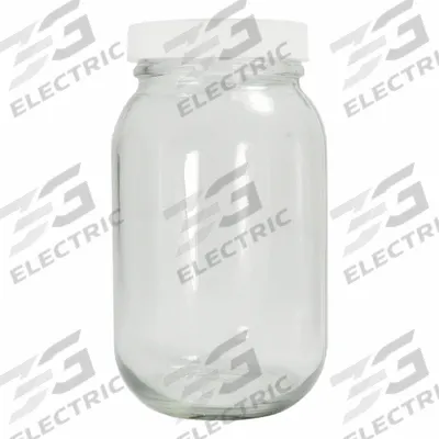 APPROVED VENDOR Wide Mouth Bottle: 480 mL, 63-400, Colorless, 12 Bottles - Clear Wide Mouth Round Glass Lab Bottles