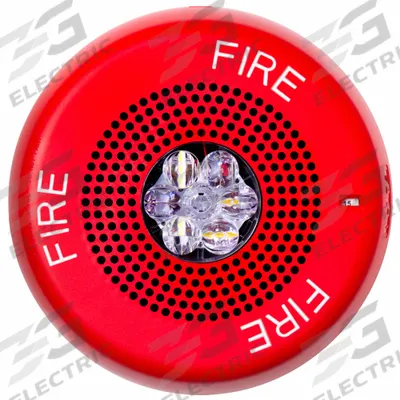 EATON Speaker Strobe: 24 V/25 V/70 V, 3.64 in Overall Ht, ELSPSTRC - Fire Alarm Speakers with Strobe Light