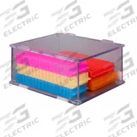 Lab Storage System: 10 1/4 in Overall Wd, 4 3/4 in Overall Ht, 8 7/8 in Overall Lg, PETG, Clear (MPN BTSYSCUBBY4). Key specifications — Material: PETG; Mounting Location: Benchtop; Color: Clear; Product Type: Cubby; Total Holding Capacity: Misc Lab Supplies; Brand: POLTEX.