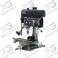 JET Mill Drill: JMD-15, Belt Drive, 1 hp, 115/230V, w/ DRO (MPN 350125). Key specifications — attr1088426: R8; attr1088377: JET; attr1096869: Round.