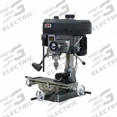 JET Mill Drill: JMD-15, Belt Drive, 1 hp, 115/230V - Belt-Drive Mill Drills with DRO