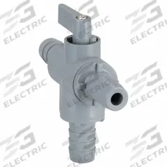 APPROVED VENDOR Manual Three-Way Ball Valve: 1/2 in, PVC, L Flow, Barb x Barb x Barb, One-Piece (MPN 6902390). Key specifications — Brand: APPROVED VENDOR; Handle: Lever.