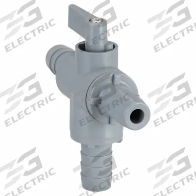 APPROVED VENDOR Manual Three-Way Ball Valve: 1/2 in, PVC, L Flow, Barb x Barb x Barb - NSF 51 Compliant L-Port PVC Ball Valves