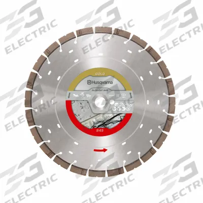 HUSQVARNA Diamond Saw Blade: Brick/Concrete, 16 in Blade Dia., 1 in Arbor Size, Dry - Demolition Work Blades