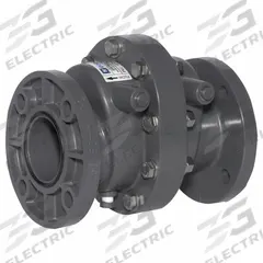 HAYWARD Check Valve: Swing, Inline Valve Body, 8 in Pipe Size, Flange x Flange, PVC, 34°F to 140°F (MPN SW1800EC). Key specifications — Brand: HAYWARD.
