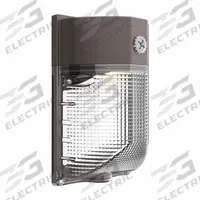 LED Residential Wall Pack: LED, 4,100 lm, 3000K/4000K/5000K, 30 W, 120 to 277V AC, Type IV (MPN RWP30-SCT-G1-10-BZ). Key specifications — Housing Color: Bronze; Color Temperature: 5000K.