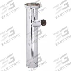APPROVED VENDOR Tailpiece: Brass, Chrome, Silver, 1 1/2 in Nominal Pipe Size, 8 in Overall Lg (MPN 1PNV1). Key specifications — Finish: Chrome; Includes: Nut and Washer; Brand: APPROVED VENDOR.
