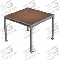 PORTA-KING High Density Board Mezzanine: 12 ft x 16 ft x 9 ft, Unassembled, 192 sq ft (MPN PK-1216HD). Key specifications — attr15202: High Density Fiberboard; attr15192: PORTA-KING.