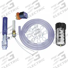 EXAIR Vortex Tube Enclosure Cooler: NEMA 12, 8 cfm Max Flow Rate, 550 BtuH Cooling Capacity (MPN 4308). Key specifications — attr294757: EXAIR.