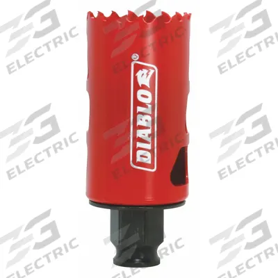 DIABLO Hole Saw: 1 1/2 in Saw Dia., 4 Teeth per Inch, 2 3/8 in Max. Cutting Dp - Multi-Material-Cutting Hole Saws without Arbor