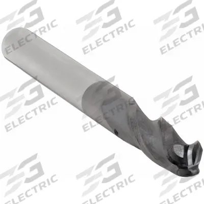 APPROVED VENDOR Ball End Mill: Carbide, AlTiN Coated, 3 Flute, 1/8" Mill Dia, 1/2" LOC - General Purpose Carbide Ball End Mills