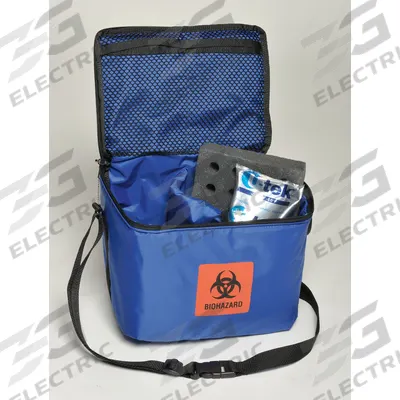 THERMOSAFE Medical Transfer Tote: 8 1/2 in Overall Lg, 7 3/4 in Overall Wd, 10 3/4 in Overall Ht - Specimen Transport Coolers