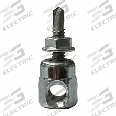 SAMMYS Rod Anchor: 1/4 in Overall Dia, 1 in Overall Lg, 1/4 in Screw Size, Steel - Rod Hangers for Steel