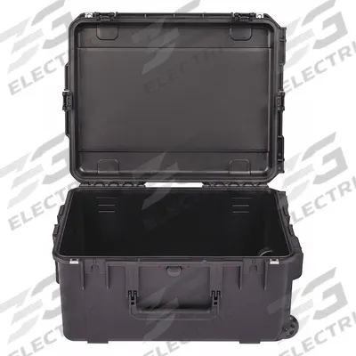 SKB Protective Case: 17 in x 22 in x 10 5/8 in Inside, No Foam, Black, 2 Wheels - Standard Protective Transport Cases