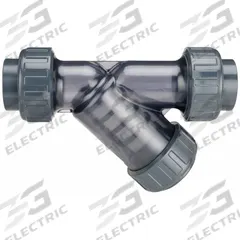 ASAHI Y Strainer: 3 in, Socket, Mesh, 0.0331 in Screen Size, PVC, EPDM, 9 1/4 in Ht, 17 7/8 in Lg (MPN 1256030). Key specifications — Brand: ASAHI; Seal Material: EPDM; Manufacturer Part Number: 1256030; Screen Material: PVC.