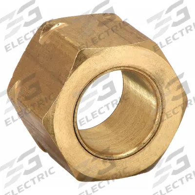 APPROVED VENDOR Compression Fitting Nut: 3/8 in OD Fitting Size, Compression - Low-Lead Standard Sleeve Brass Compression Fitting