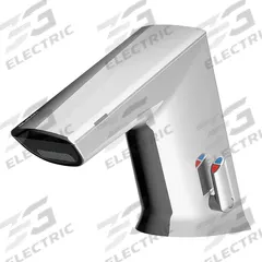 SLOAN Bathroom Sensor Faucet: BASYS, Cast Zinc, Chrome Finish, Single-Post, Hardwired, Laminar (MPN EFX300.500.0000). Key specifications — Brand: SLOAN; Includes: Battery Back Up (4) AA Alkaline Battery; Series: BASYS.