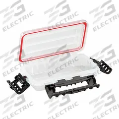 PLANO MOLDING Storage Box: 7 3/8 in x 4 1/2 in x 1 3/4 in, Clear, 1 Compartments, 0 Adj Dividers (MPN 344010). Key specifications — ESD Conductive: Not Electrostatic Discharge Conductive; Color: Clear; Brand: PLANO MOLDING; Material: Plastic.
