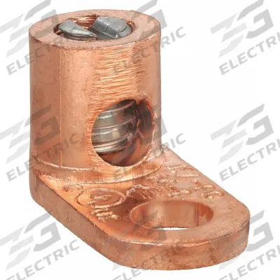 BURNDY Wire Connector: 14 AWG – 8 AWG Wire Sizes, #10 Stud Size - Straight Mechanical Lugs