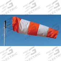 SAFETY FLAG Windsock: Orange/White, Nylon, 72 in Lg, 18 in Throat Dia, Windsock Only, Zip Tie (MPN OWO1872). Key specifications — Color: Orange; Material: Nylon; Mounting: Zip Tie; Includes: Windsock Only.
