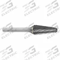 SGS PRO Carbide Bur: Ball-Nosed Cone, SL-3L6, Double Cut, 3/8" x 1 1/16" Head, 1/4" Shank (MPN 16778). Key specifications — Trade Number: SL-3L6; Brand: SGS PRO.