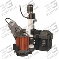 LIBERTY PUMPS Sump/Battery Back-Up System: 1/3 hp, 115V AC, 23 ft Max. Head (Primary Pump), 12V DC (MPN PC257-442-10A). Key specifications — Rated Voltage (Secondary Pump): 12V DC; Brand: LIBERTY PUMPS; Series: PC442; Primary Pump Rated Voltage: 115V AC; Switch (Primary Pump): Vertical Float.