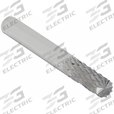 OSG Solid Router Bit: Diamond Cut, End Mill, 5/32" Cut Dia, 9/16" LOC (MPN 415-1562) - Diamond-Pattern Router Bits for Steel & Hardened Steel
