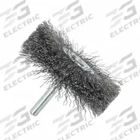 APPROVED VENDOR Wire Wheel Brush: Crimped Steel, 3" Dia x 5/8" Wd, 1/4" Shank, 0.012" Fill (MPN 66254443229). Key specifications — attr975420: APPROVED VENDOR.