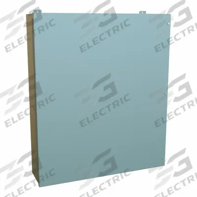 HAMMOND Enclosure: Steel, 42 in x 36 in x 9 in, NEMA 12, w/Panel, Solid Cover - Steel Dust-Tight Enclosures