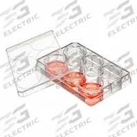 GLOBE SCIENTIFIC Well Plate: Sterile, 6 Wells, 2.9 mL, RNase/DNase Free, Tissue Culture Treated (MPN TC-PLT-6). Key specifications — Brand: GLOBE SCIENTIFIC; Body Color: Colorless; RNase/DNase Free: Yes; Well Shape: Square; Material: Polystyrene.
